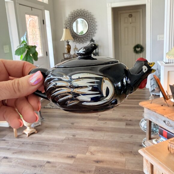 Vintage Redware Chicken Creamer - Picture 14 of 16